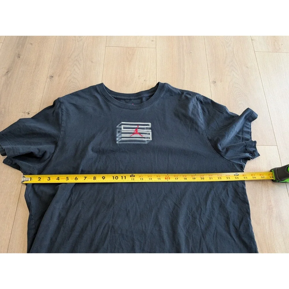 Nike‎ Jordan Retro XI 11 Legacy 23 T-Shirt Black Men's XXL 2XL Bred